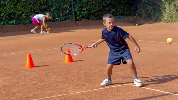 Tennis Camp Park Camping Iller Junge
